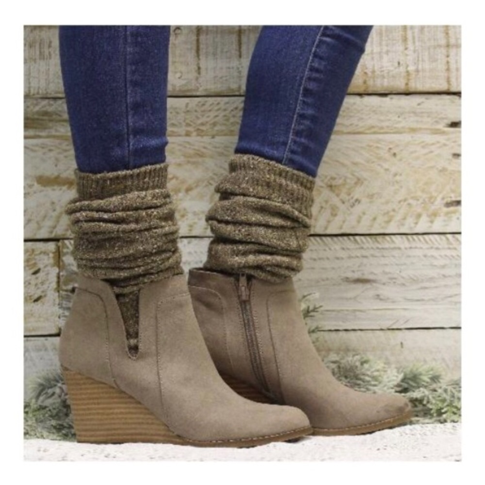 🔹2/$20 Brown Tall Tweed Boot Sock Gift
